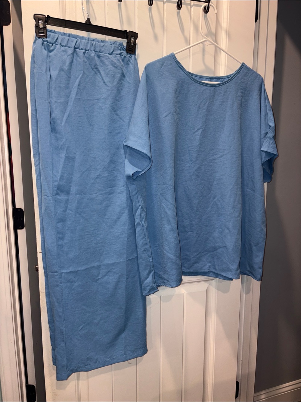 Woman’s 5XL Light Blue Pajama/lounge set Comfortable Two-Piece Sleepwear